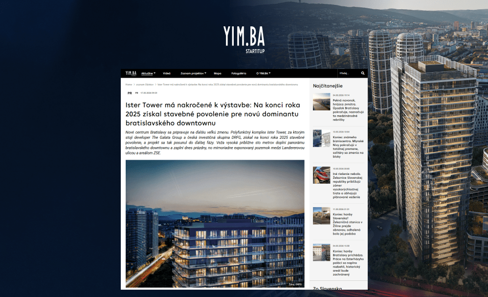 Slovensko jako strategický trh: Ister Tower získal stavební povolení